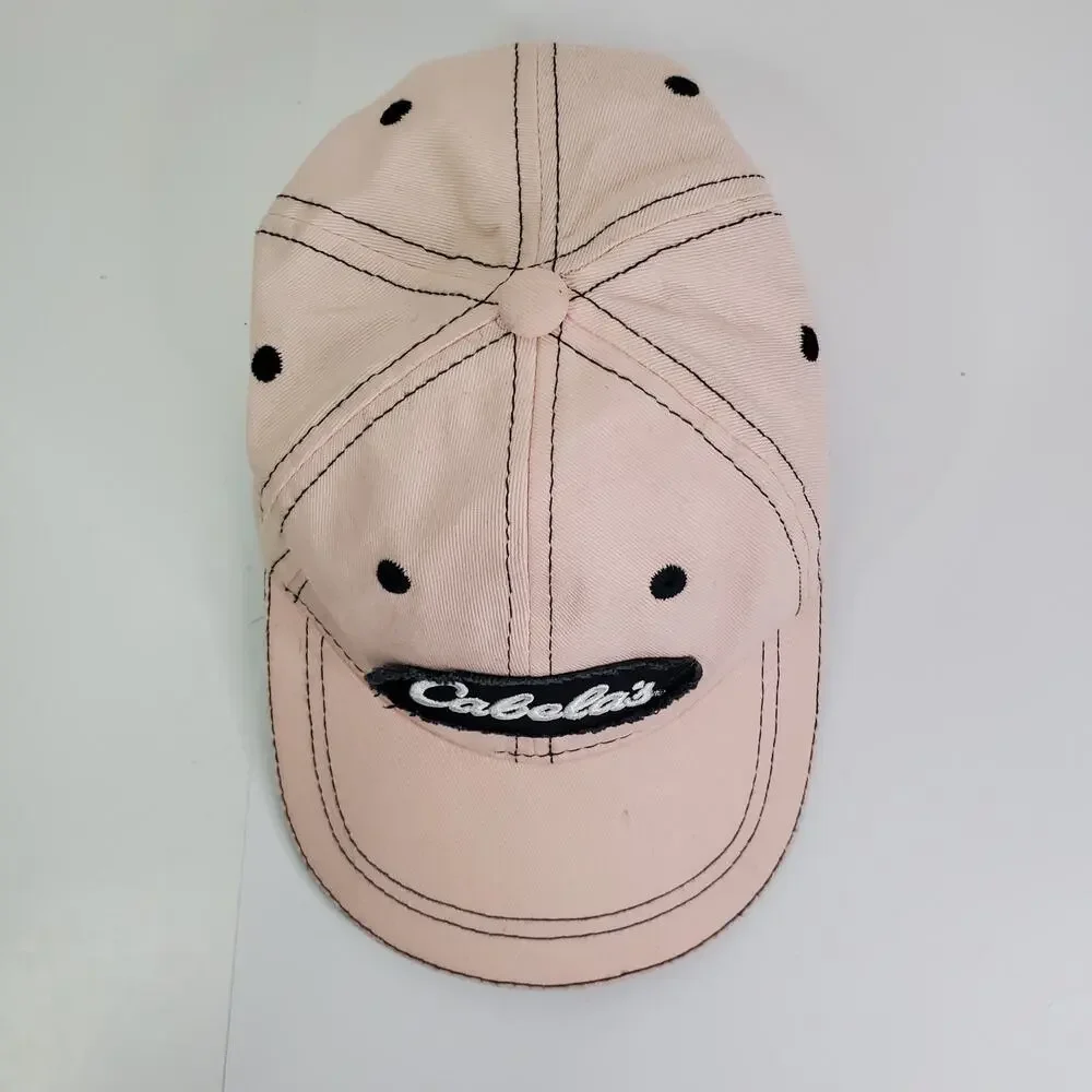 Cabela's Light Pink Strap Hat Hunting Women's Embroidered Outdoor Hiking